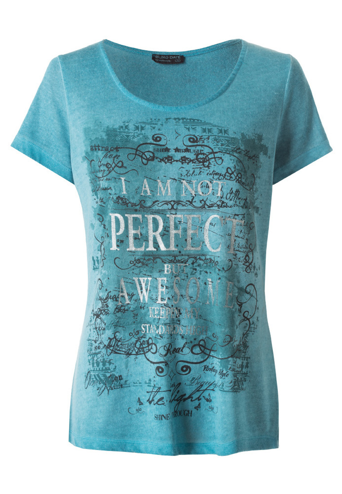 Basic-Shirt mit Front-Print