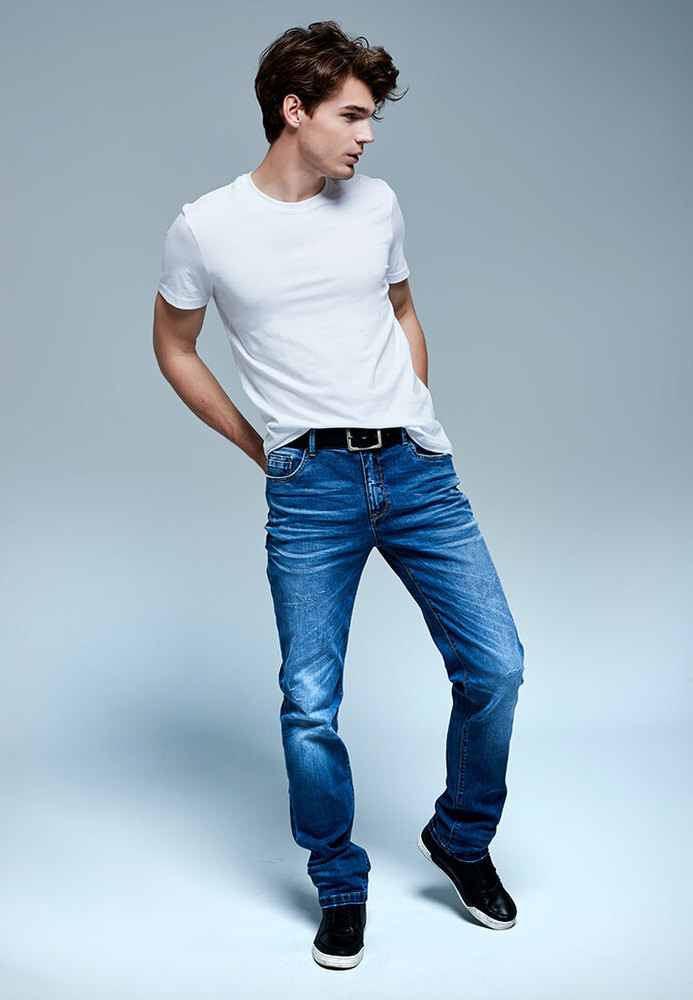 Straight Low Rise Jeans