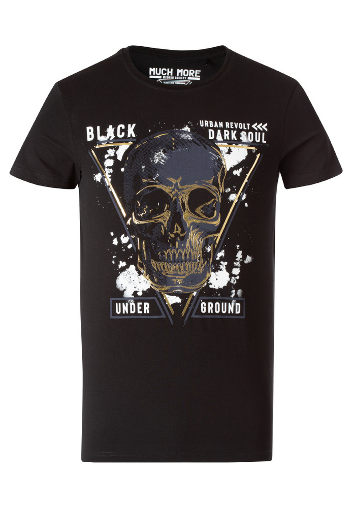 T-Shirt mit Totenkopf-Print