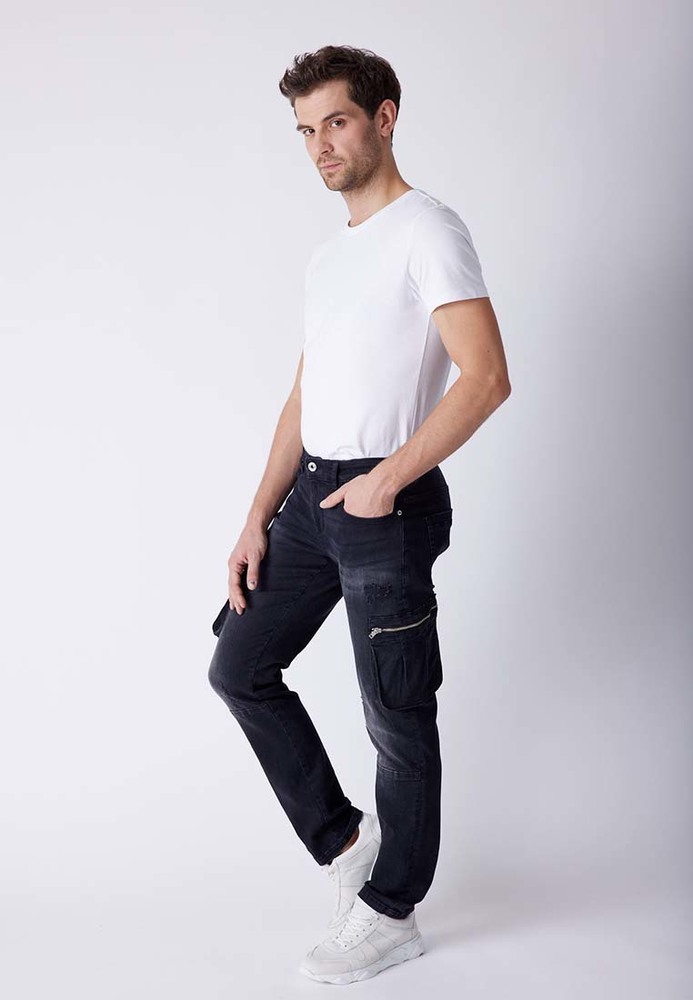 Tapered Regular Waist Jeans