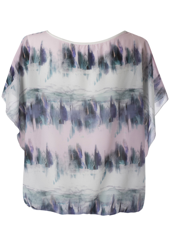 Chiffon-Shirt mit All-Over-Muster