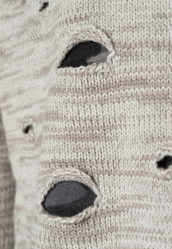 Strickpullover im Lagen-Look