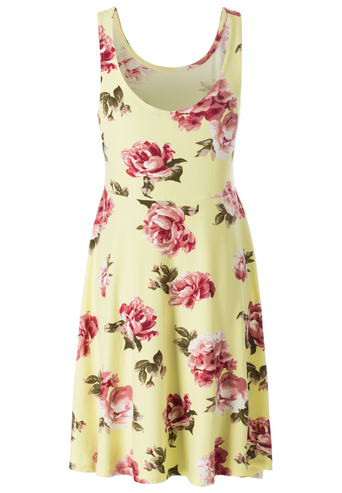 Kleid mit All-Over Blumen-Print