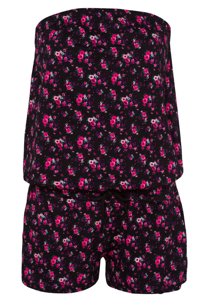 Bandeau-Jumpsuit mit All-Over Blumen-Muster