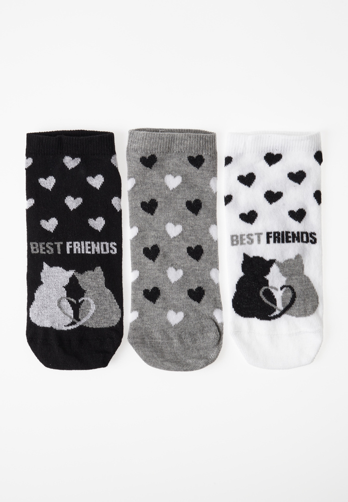 Sneaker-Socken, 3er-Pack