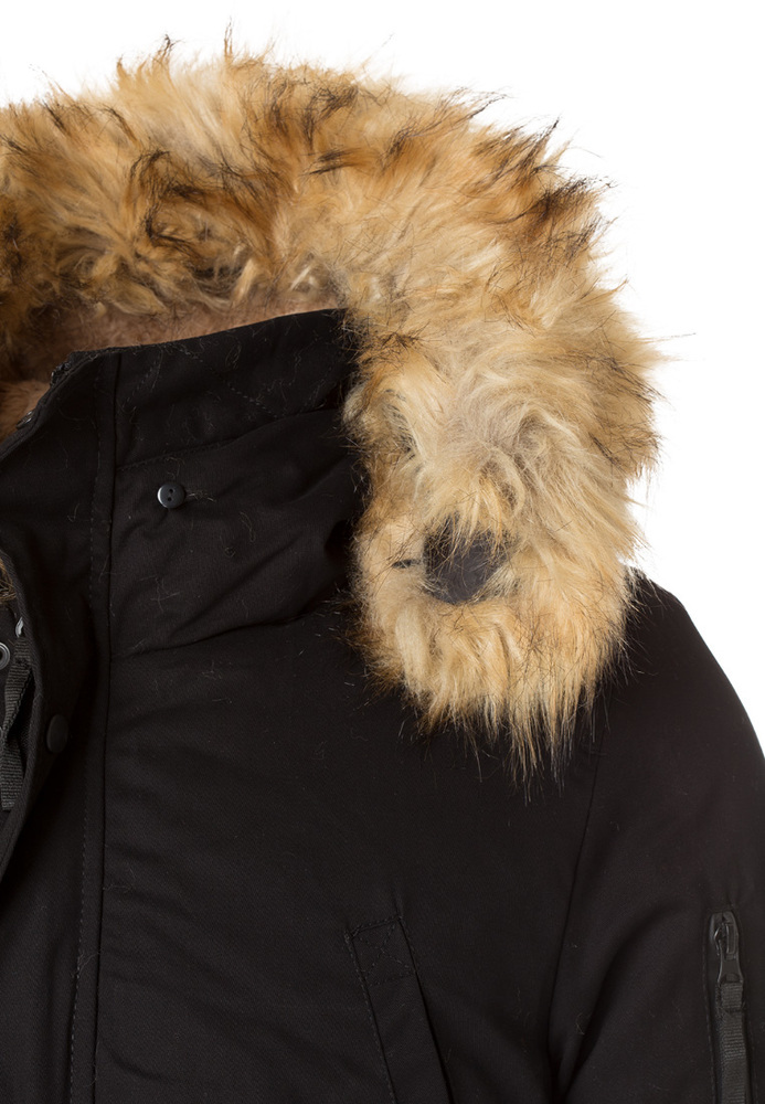 Kapuzenjacke mit Fake-Fur