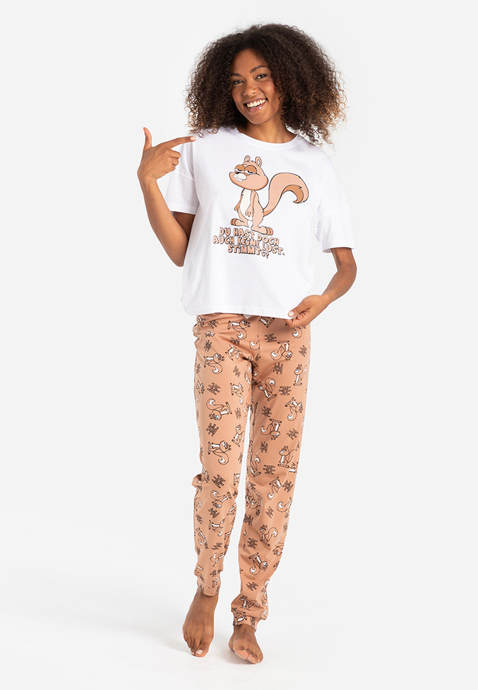 Pyjama-Shirt mit Eichhörnchen