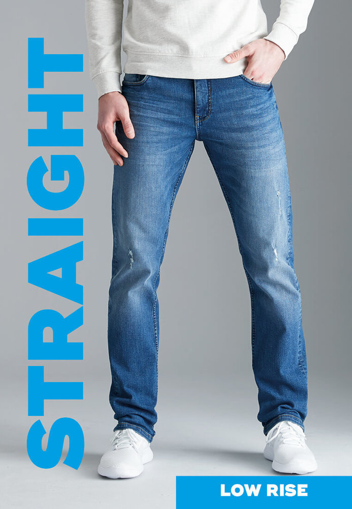 Straight Low Rise Jeans