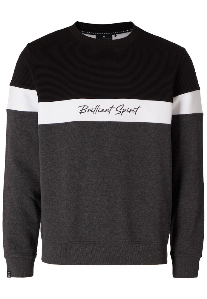 Sweatshirt mit Ripp-Struktur