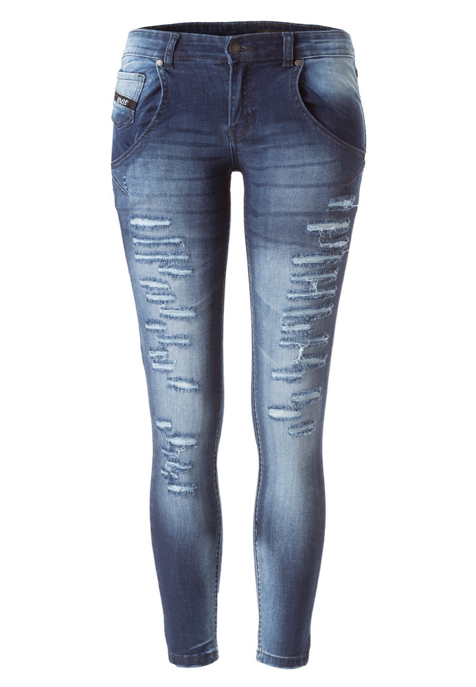 Skinny Jeans mit Destroyed-Effekten