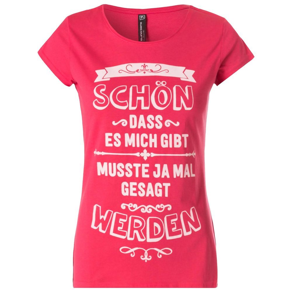 T-Shirt mit Sprüche-Druck