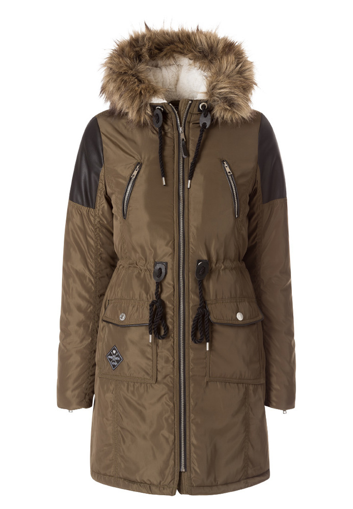 Parka mit Fellimitat