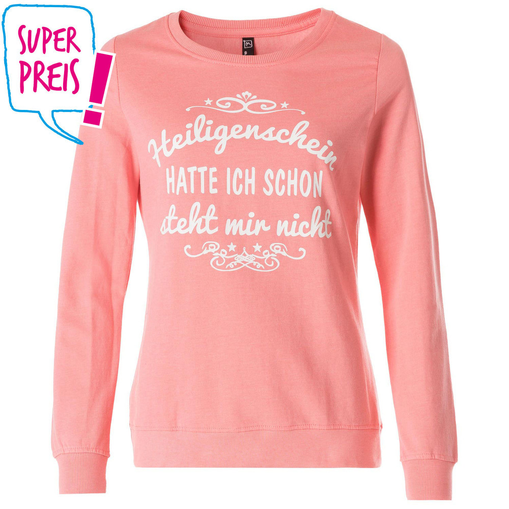 Sweatshirt mit Sprüche-Druck