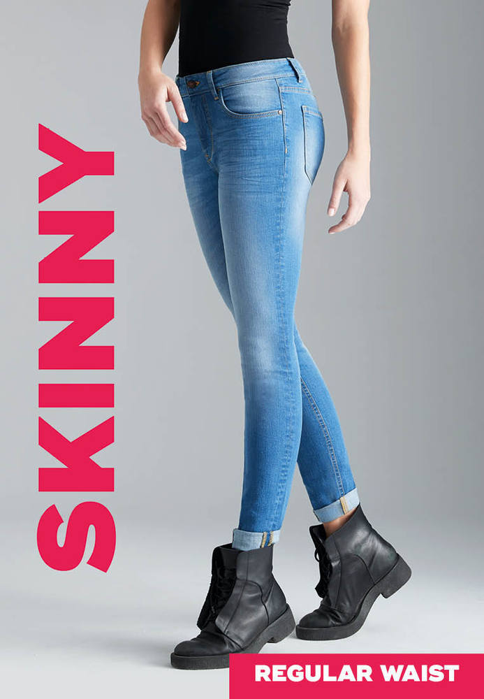 Basic Skinny Regular Waist Jeans