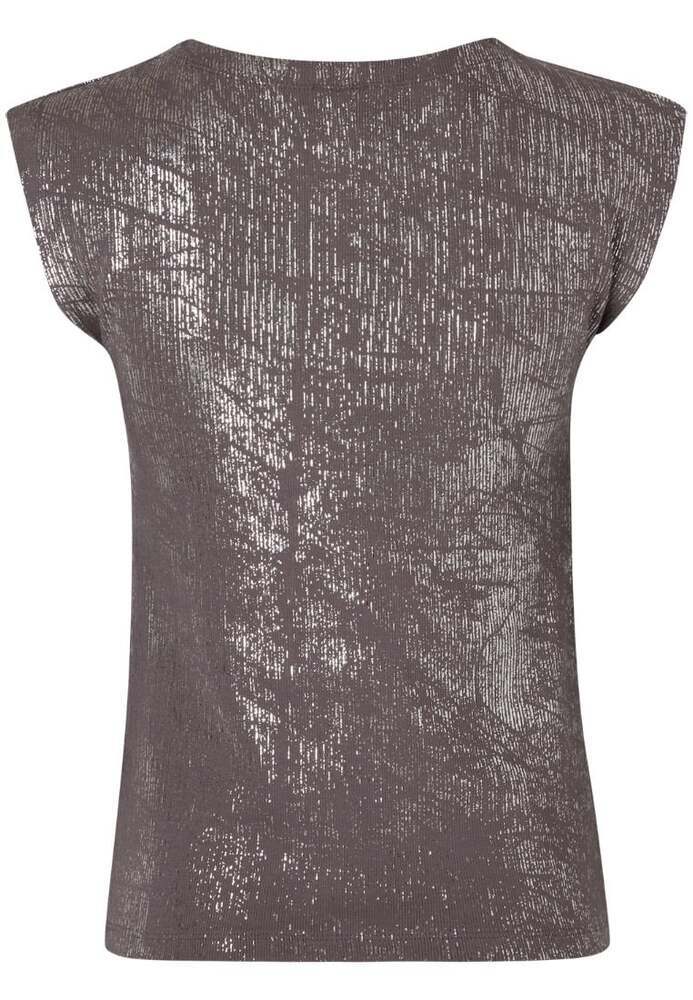 Shirt mit Metallic-Print