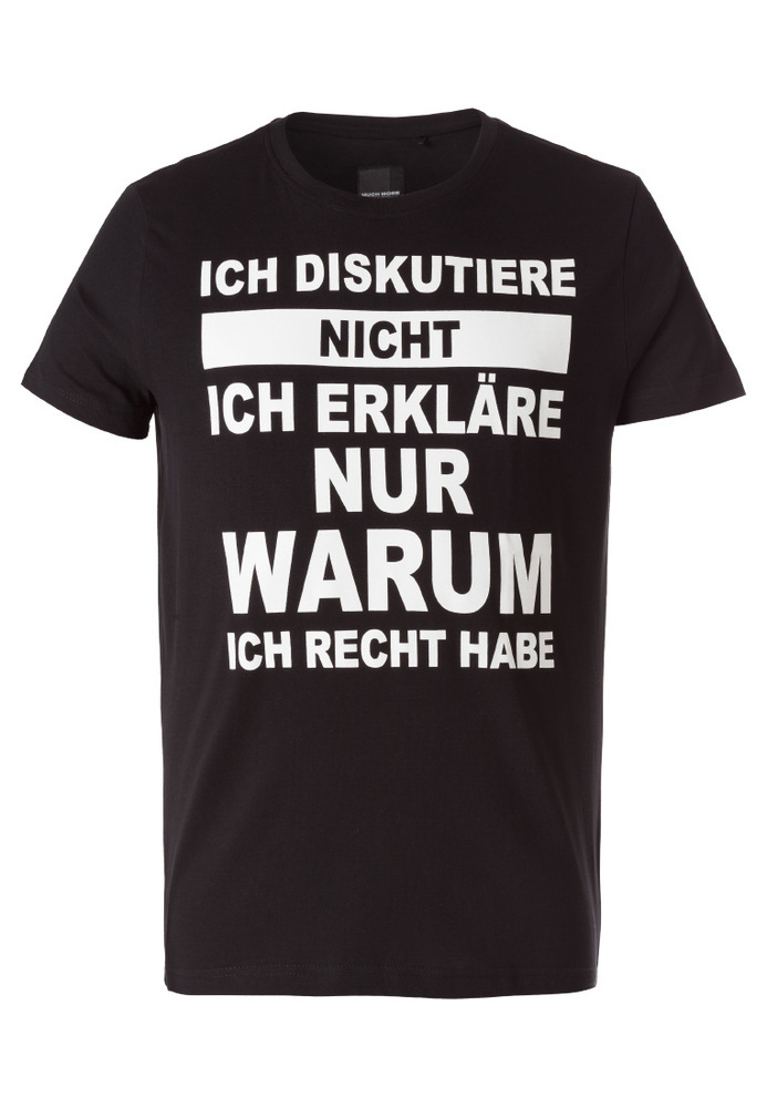 T-Shirt mit Sprüche-Druck