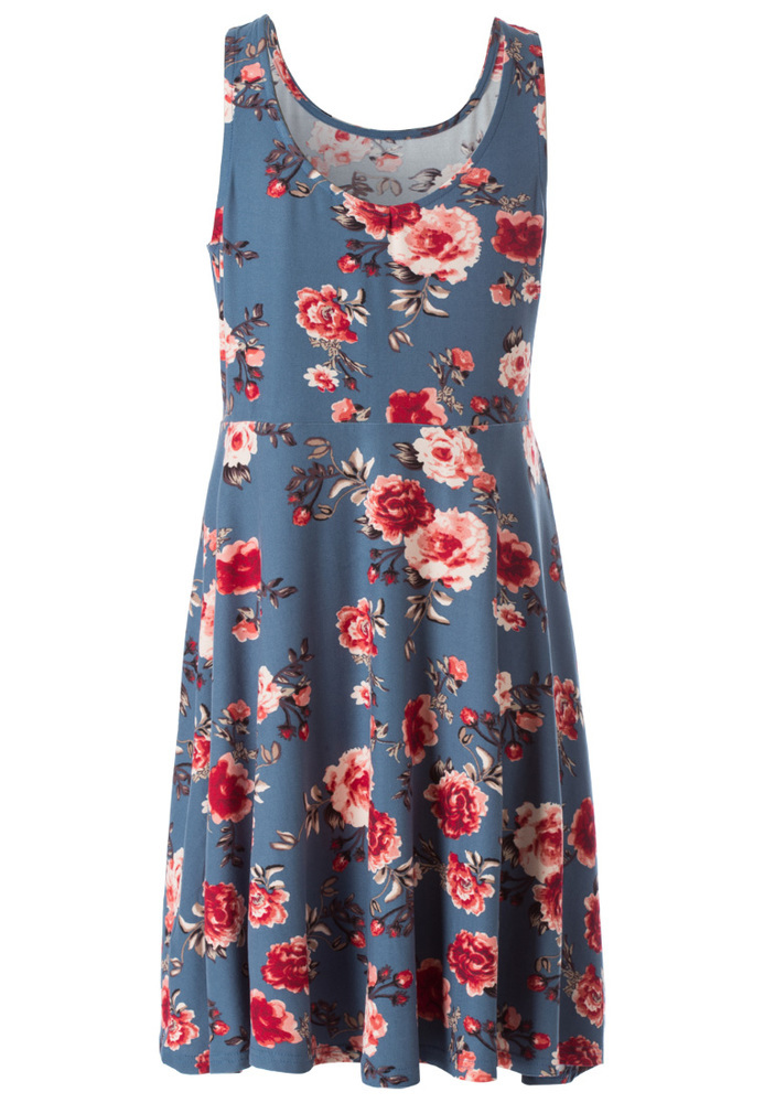 Kleid mit All-Over Blumen-Print