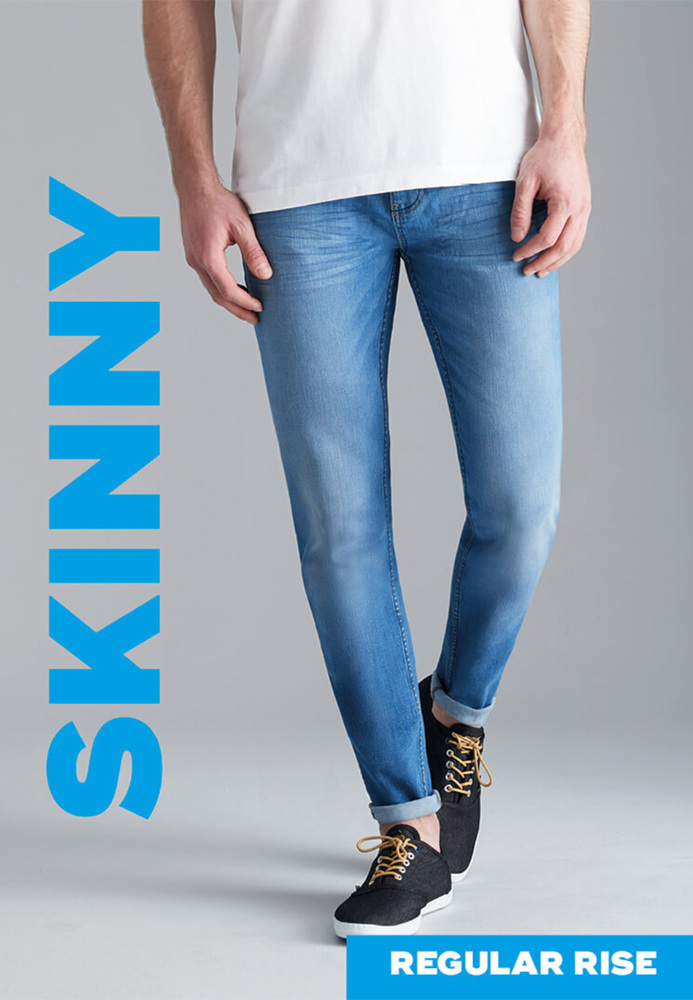 Skinny Regular Rise Jeans