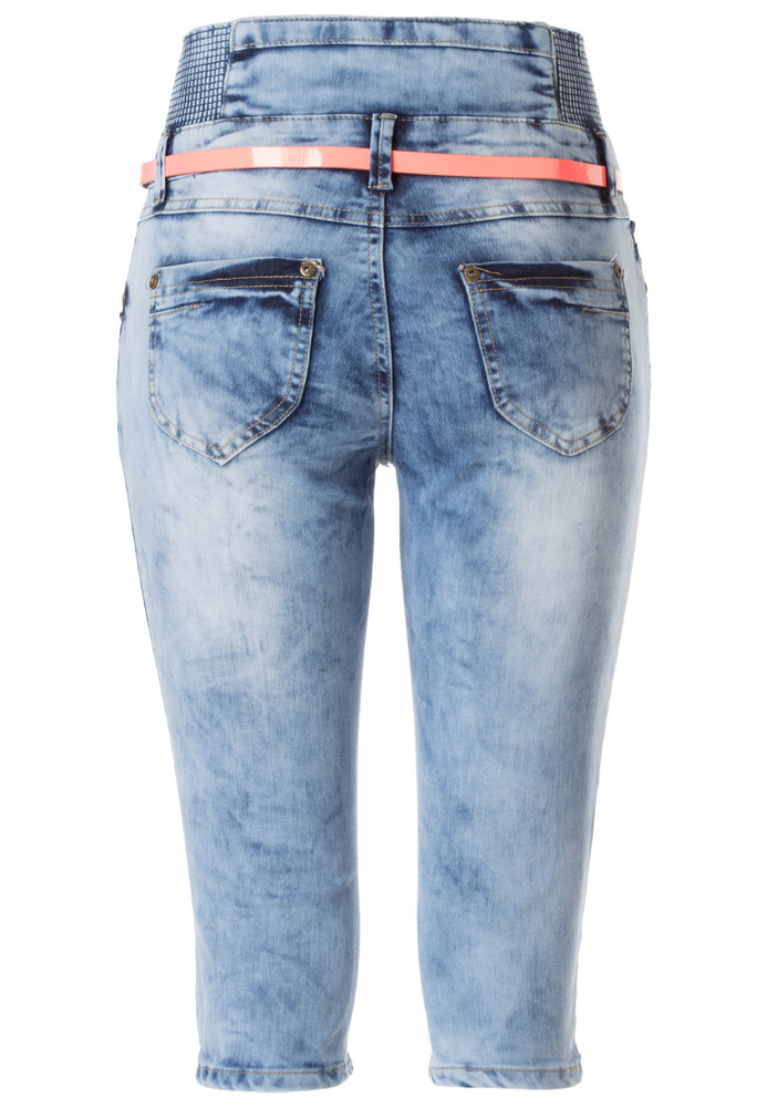 High Waist Capri Jeans