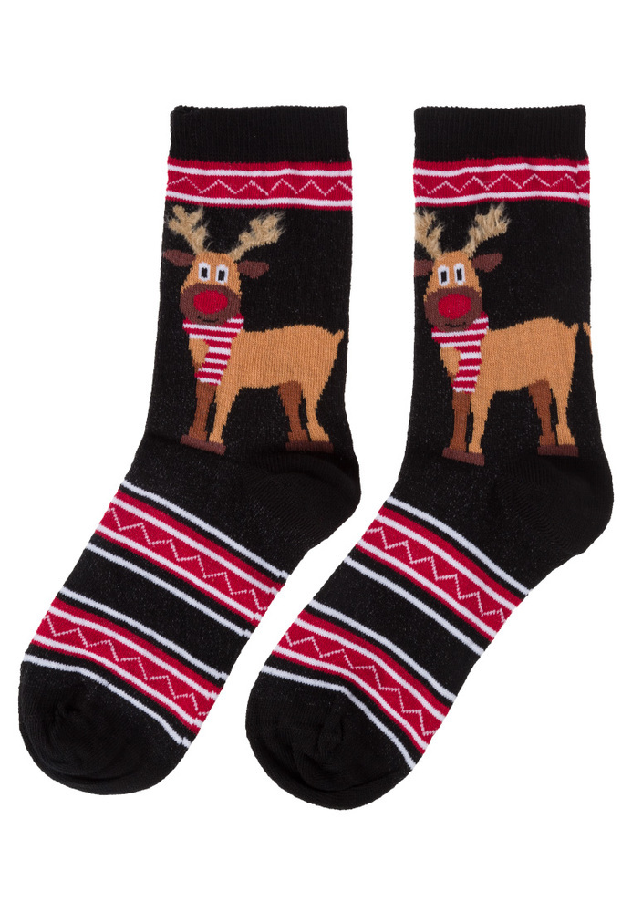 Socken mit Weihnachtsmotiv