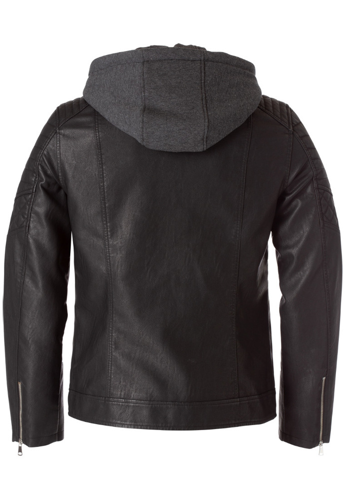 Bikerjacke aus Lederimitat