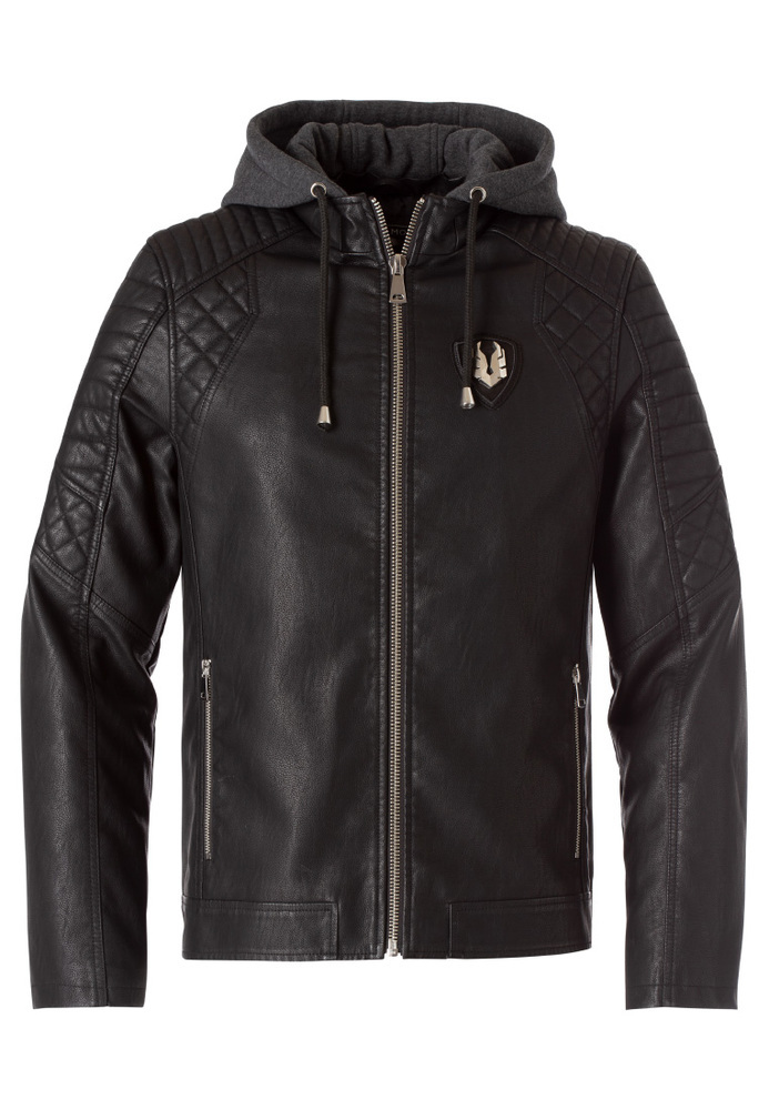 Bikerjacke aus Lederimitat