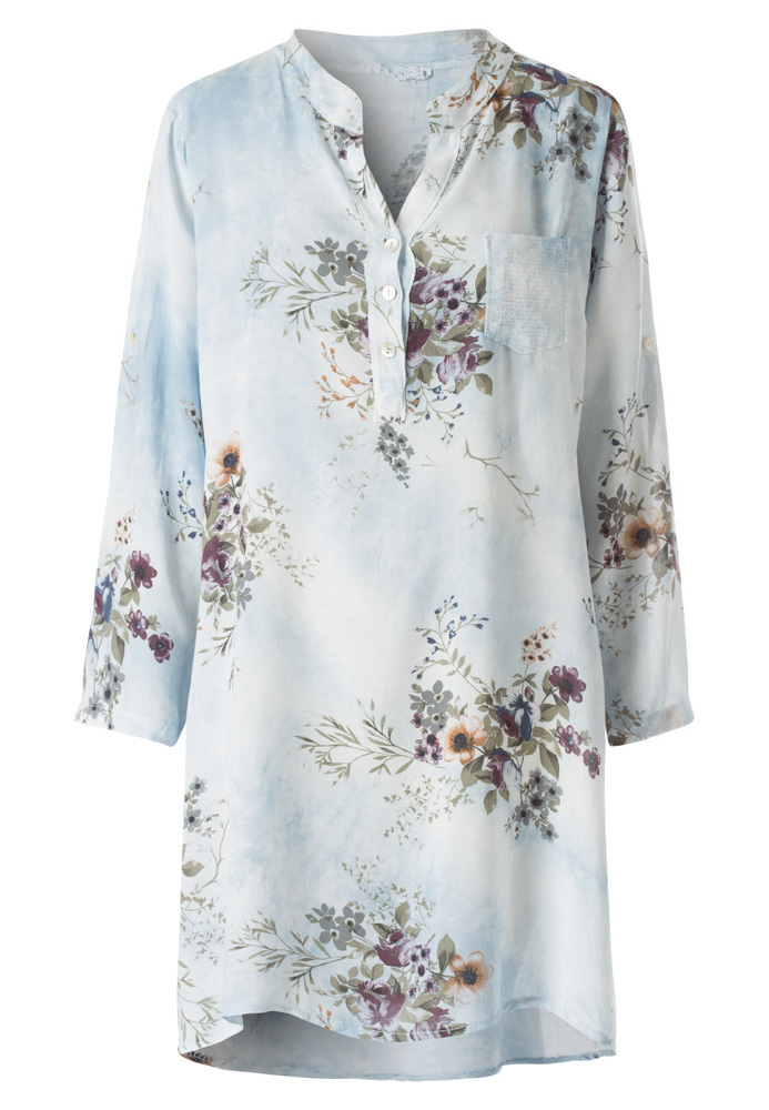 Longbluse im Tunika-Stil