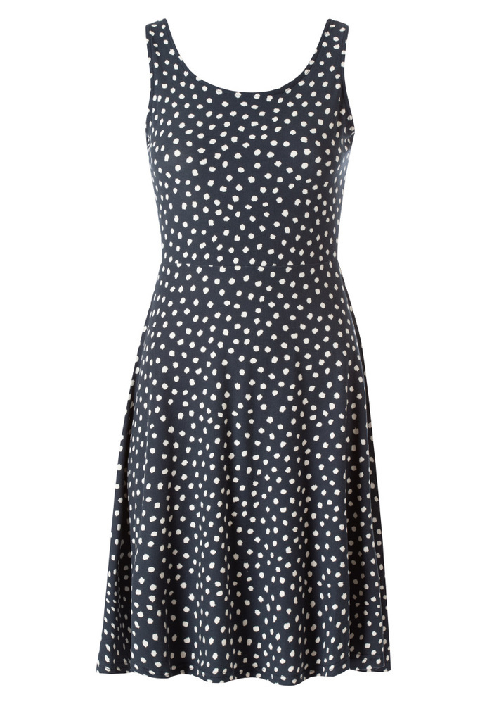 Kleid mit All-Over Punkte-Muster