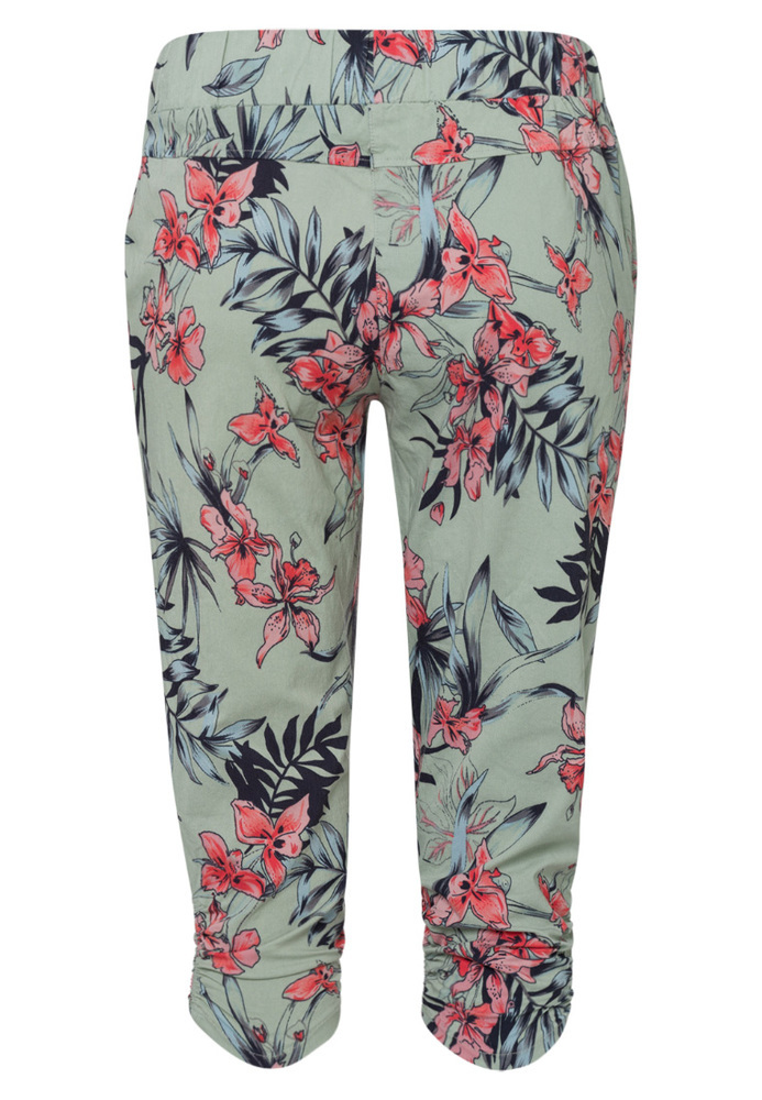 Caprihose mit All-Over Blumen-Muster