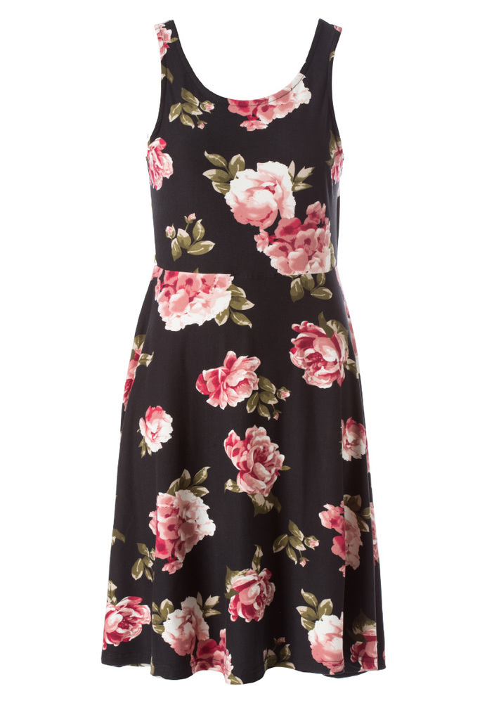 Kleid mit All-Over Blumen-Print