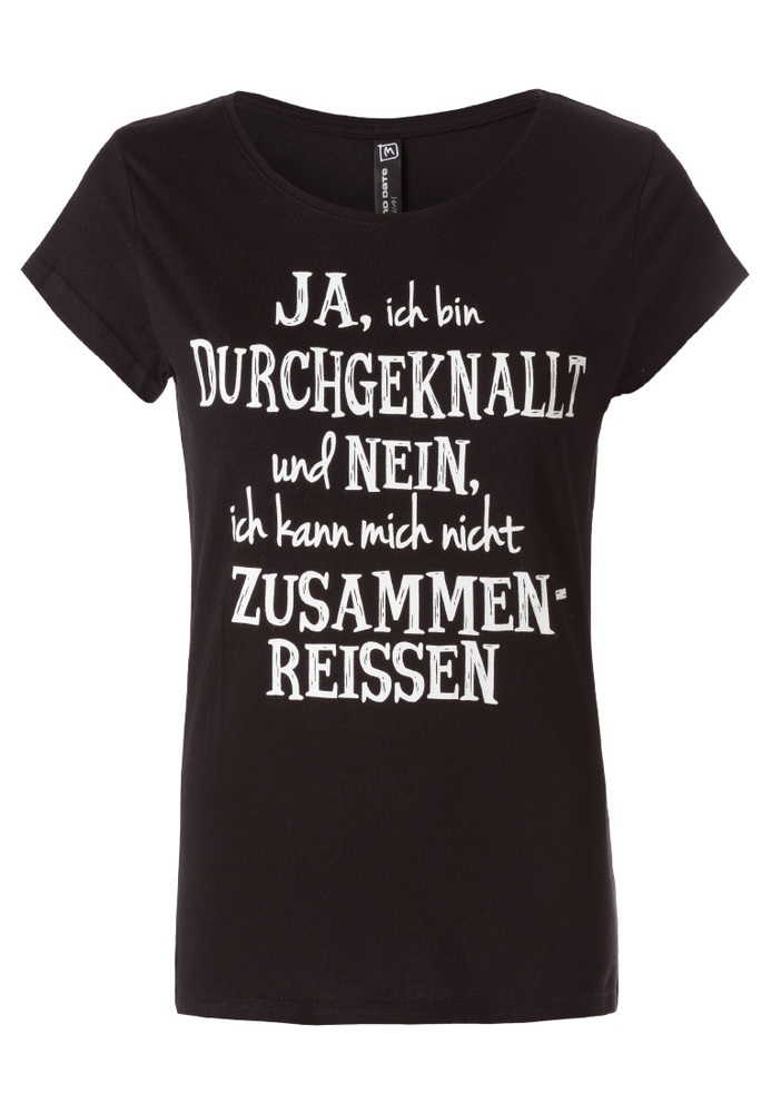 T-Shirt mit Sprüche-Druck