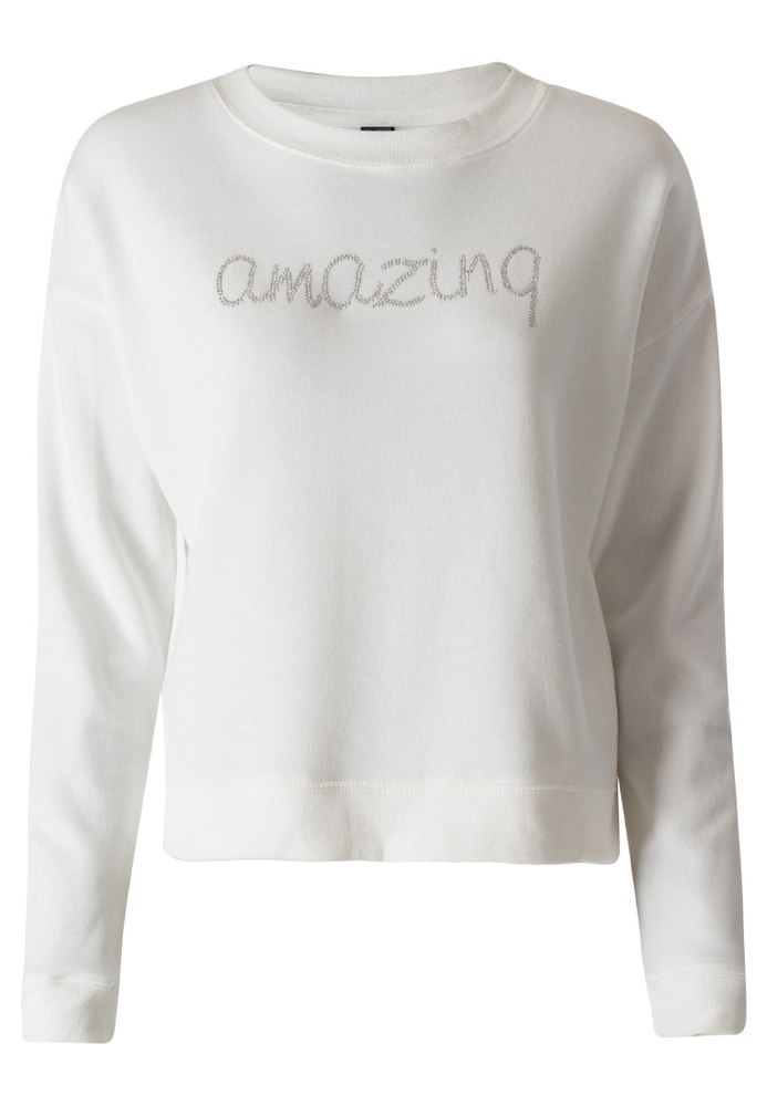 Sweatshirt mit Schriftzug-Print