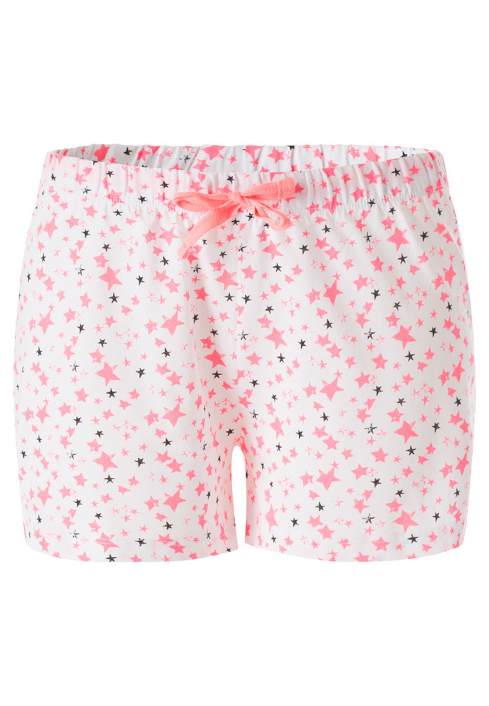 Pyjama-Shorts mit All-Over Sterne-Print