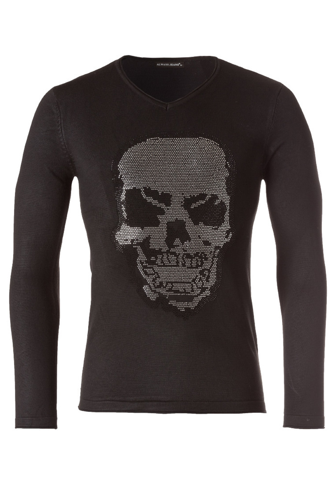 Longsleeve mit Totenkopf