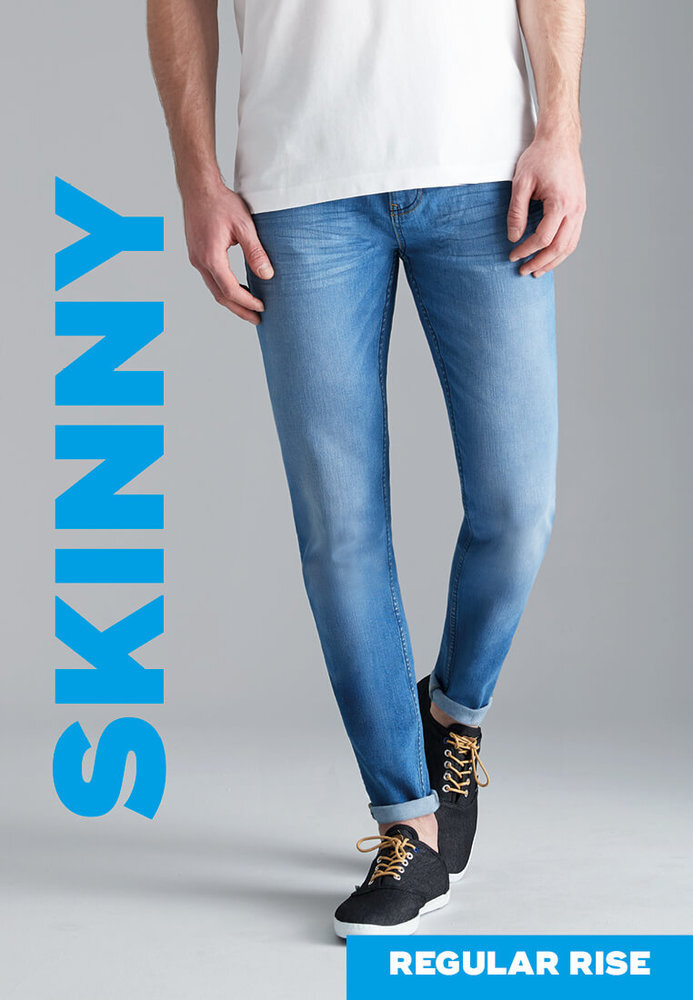 Skinny Regular Rise Jeans