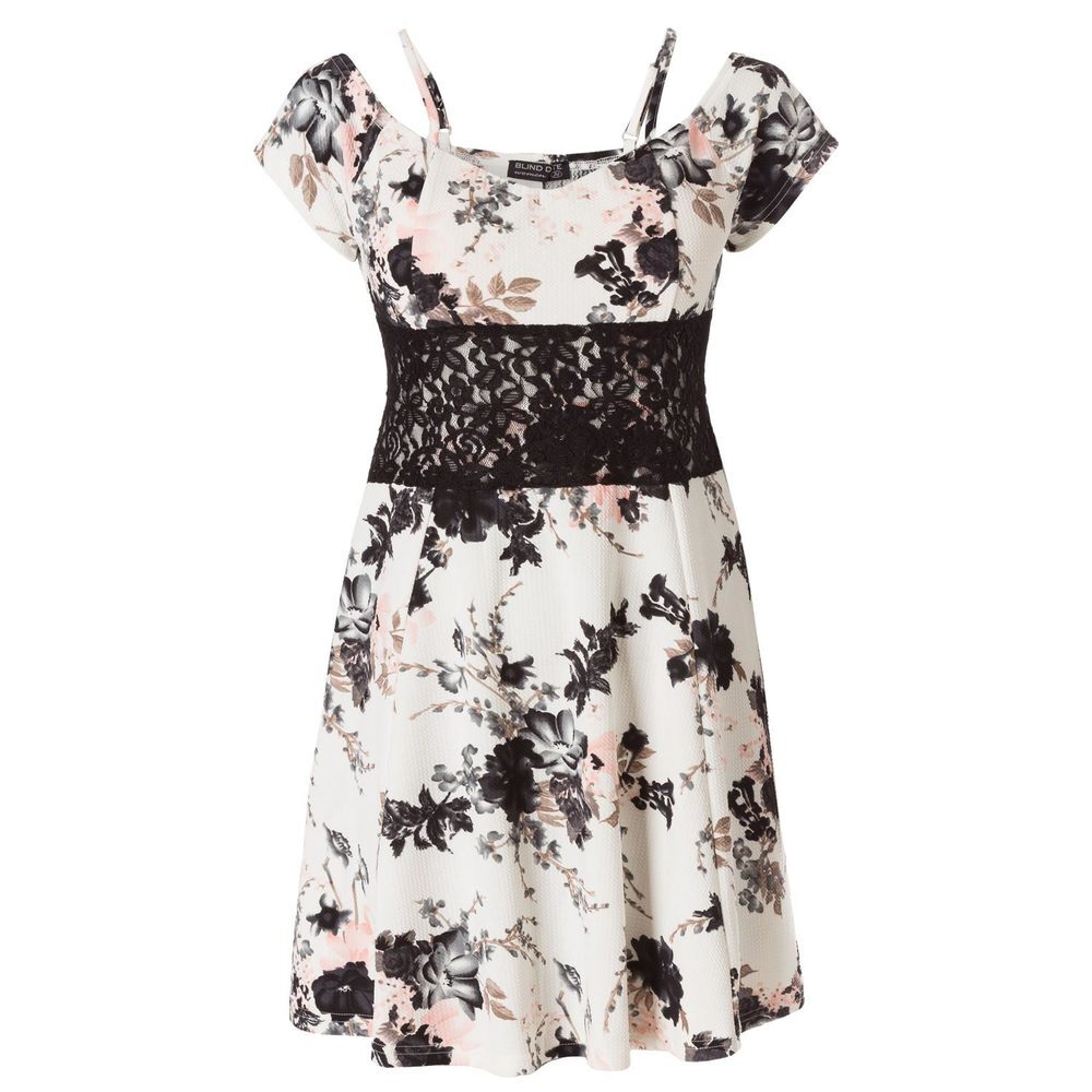 Kleid mit Blumen-Muster