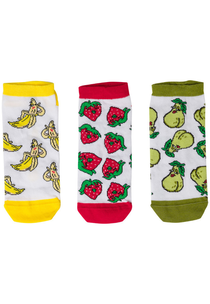 Socken mit Obst-Motiven