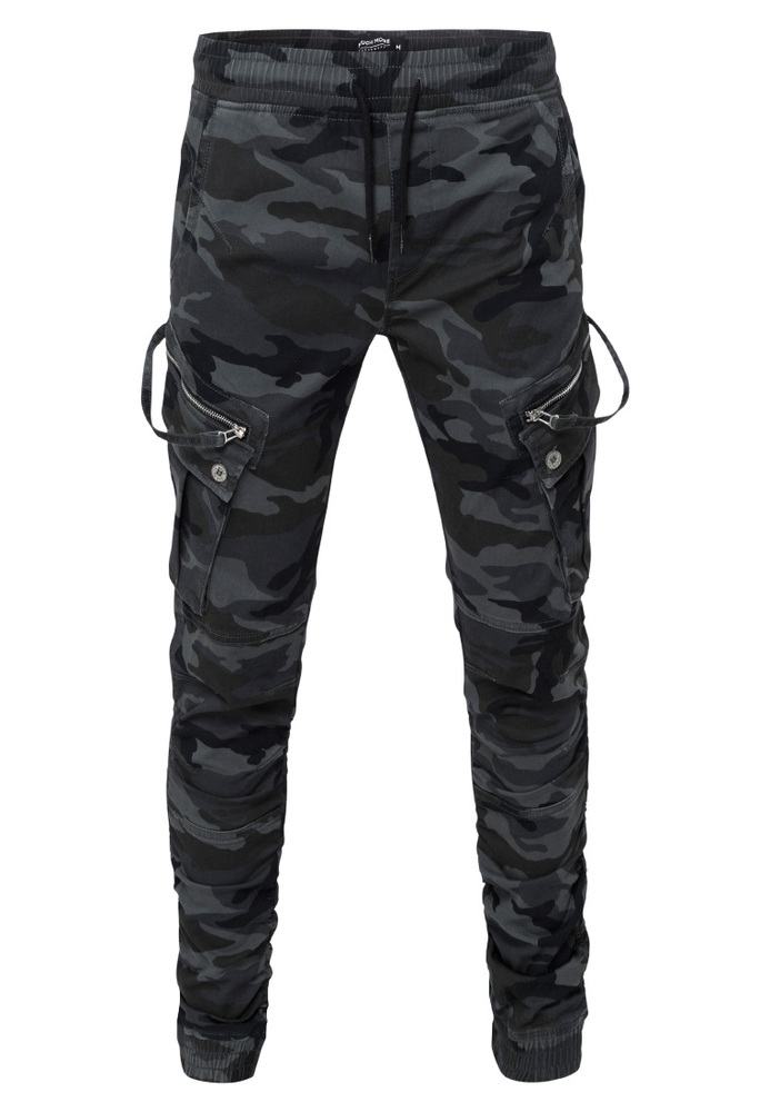 Cargohose mit Camouflage-Optik