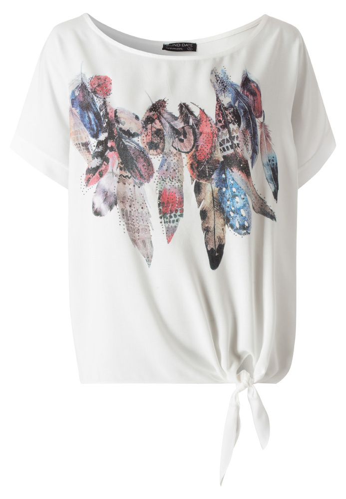 Loose-fit-Shirt mit Front-Print